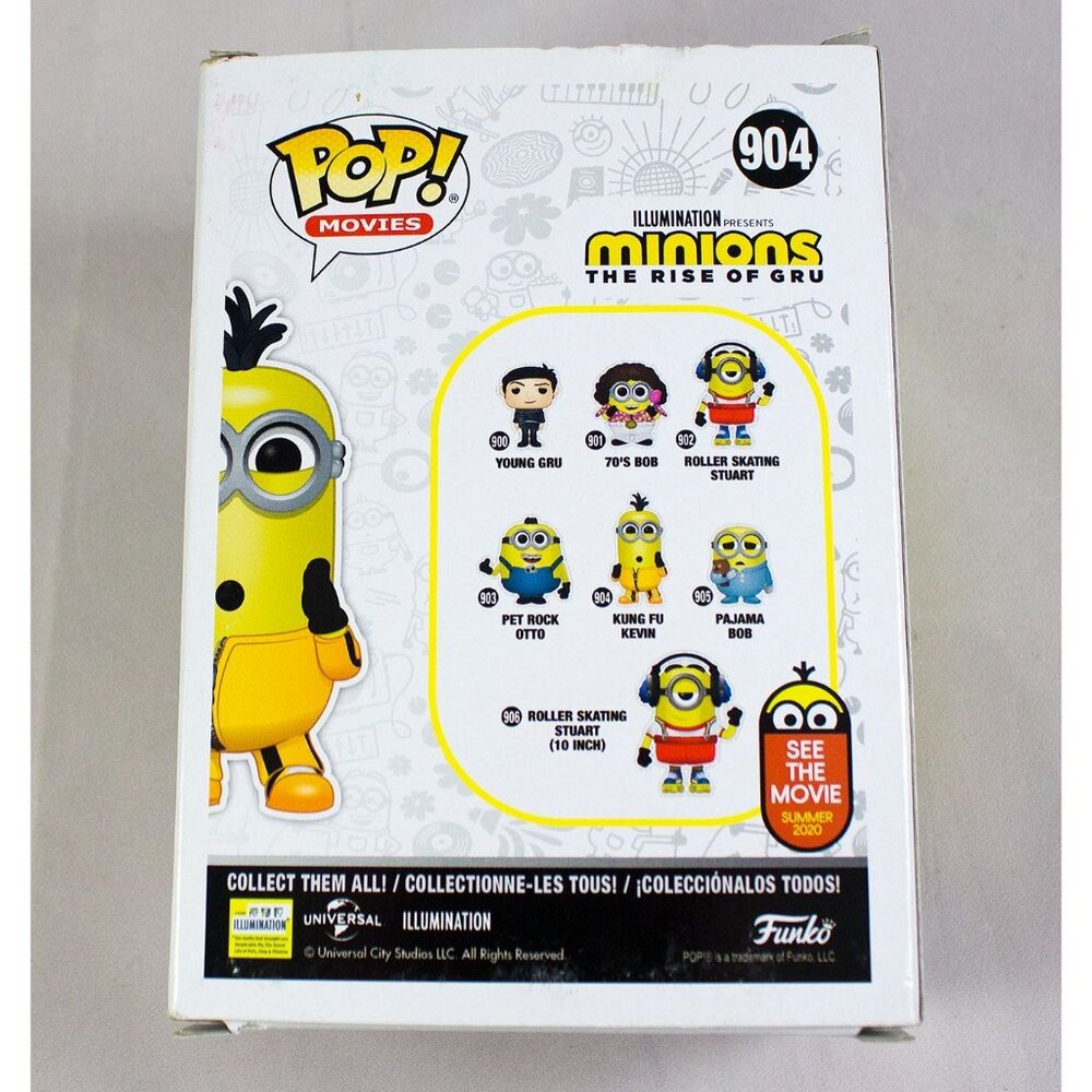 Funko Pop Minions Rise of Gru Kung Fu Kevin 904 FYE Exclusive Glow In The Dark - Picture 3 of 6